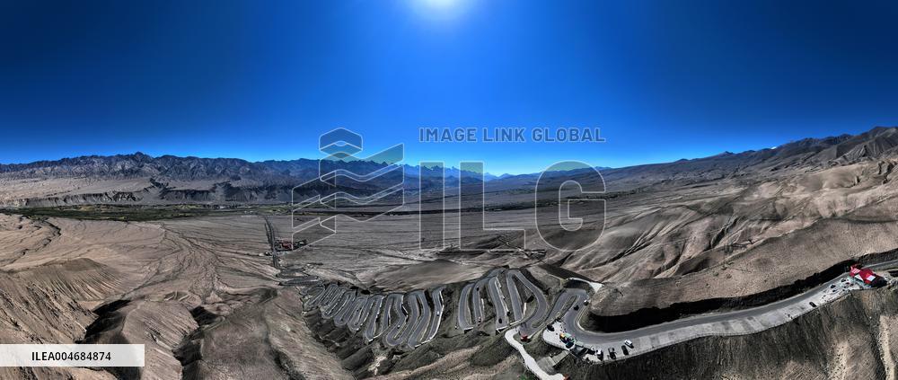 Winding Panlong Ancient Road in Kashgar