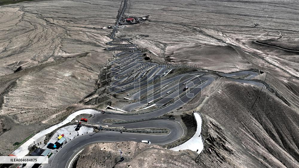 Winding Panlong Ancient Road in Kashgar