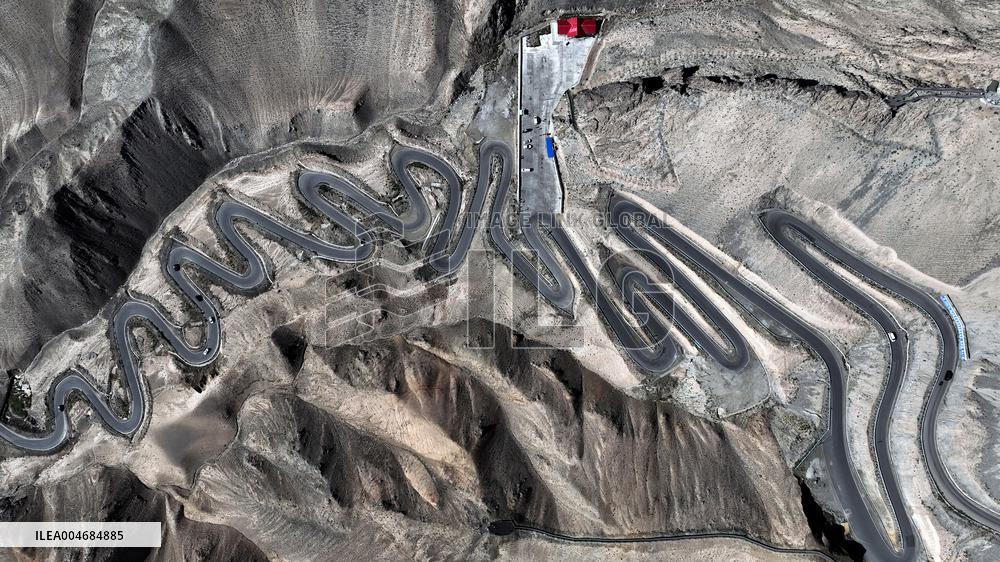 Winding Panlong Ancient Road in Kashgar