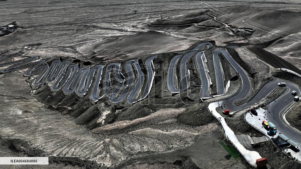 Winding Panlong Ancient Road in Kashgar