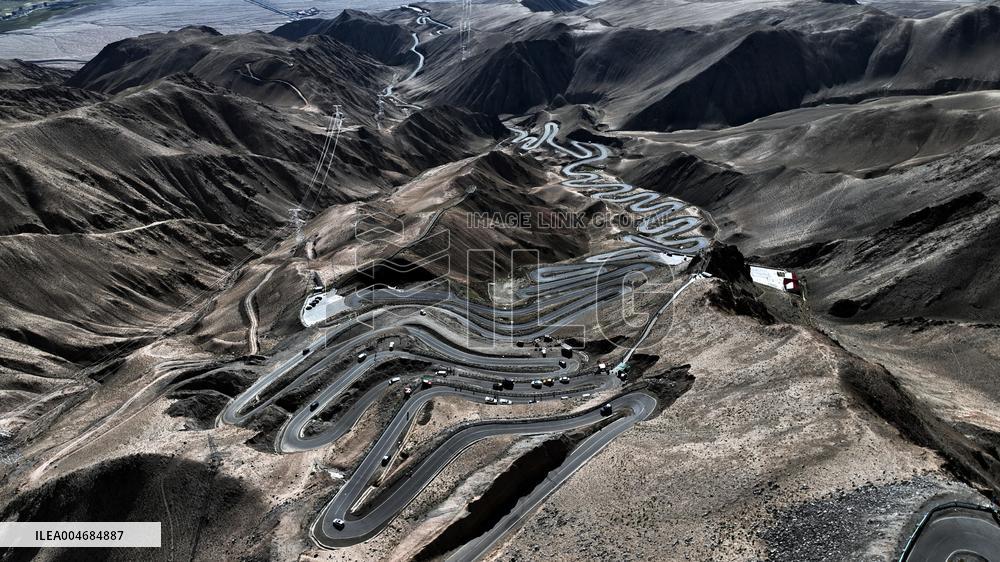 Winding Panlong Ancient Road in Kashgar