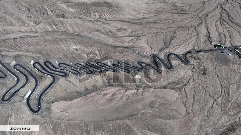 Winding Panlong Ancient Road in Kashgar