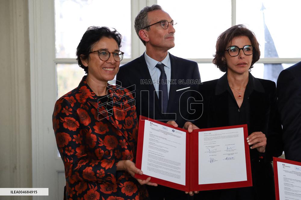 Rachida Dati And Brigitte Macron At Paris Design Week Launch - Paris