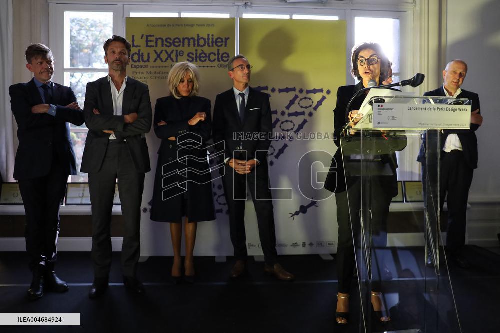 Rachida Dati And Brigitte Macron At Paris Design Week Launch - Paris