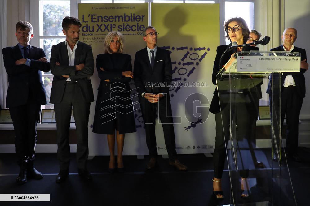 Rachida Dati And Brigitte Macron At Paris Design Week Launch - Paris