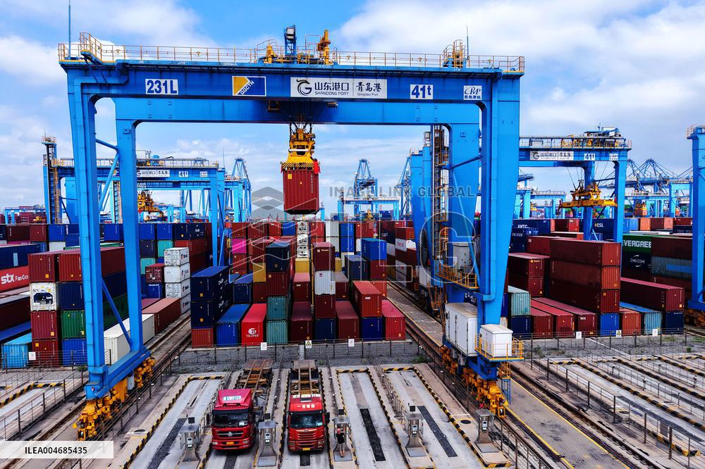 Qingdao Port Container Trade