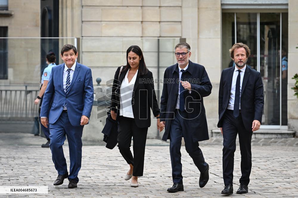 French PM Francois Bayrou meets Socialist Party leaders in Paris FA