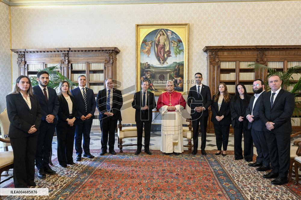 Pope Leo XIV Meets Israel Isaac Herzog - Vatican