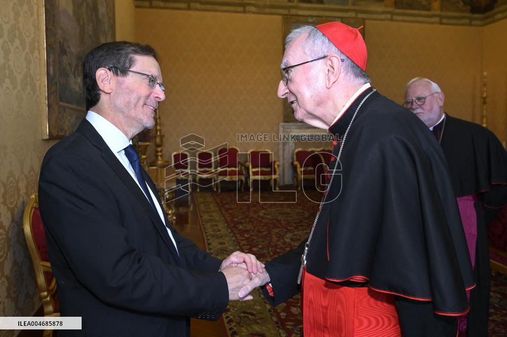 Pope Leo XIV Meets Israel Isaac Herzog - Vatican