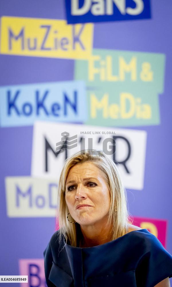 Queen Maxima at The Start of Cultural Education Research - Netherlands