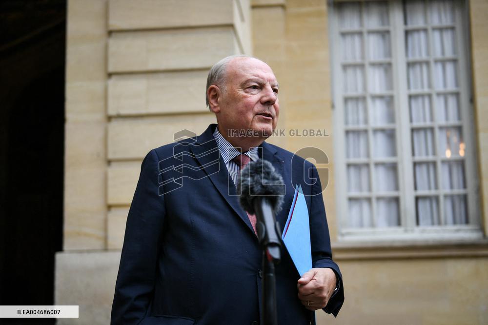 French PM Francois Bayrou meets UDI leaders in Paris FA