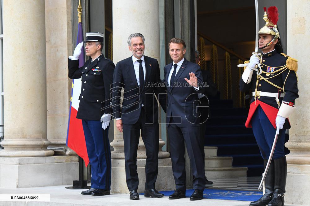 Arrivals At Coalition of the Willing Summit - Paris