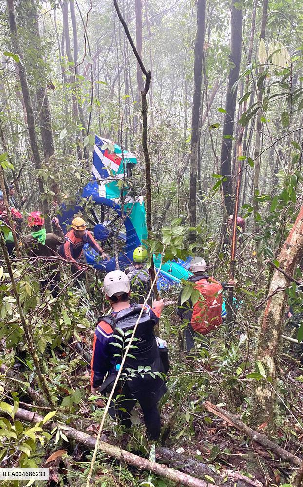 Helicopter Crash Wreckage Found In South Kalimantan - Indonesia