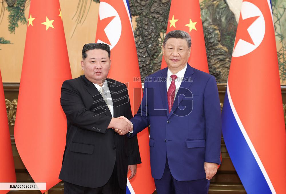 Xi Jinping Meets Kim Jong Un - Beijing