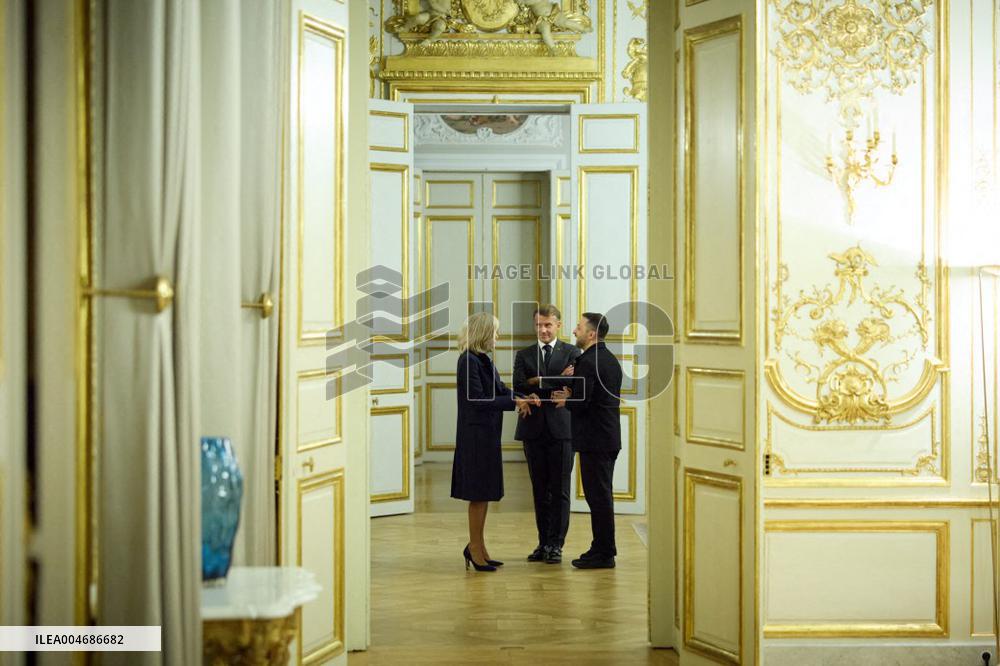President Zelensky Meets President Macron - Paris