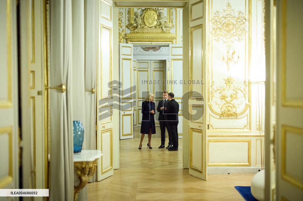 President Zelensky Meets President Macron - Paris