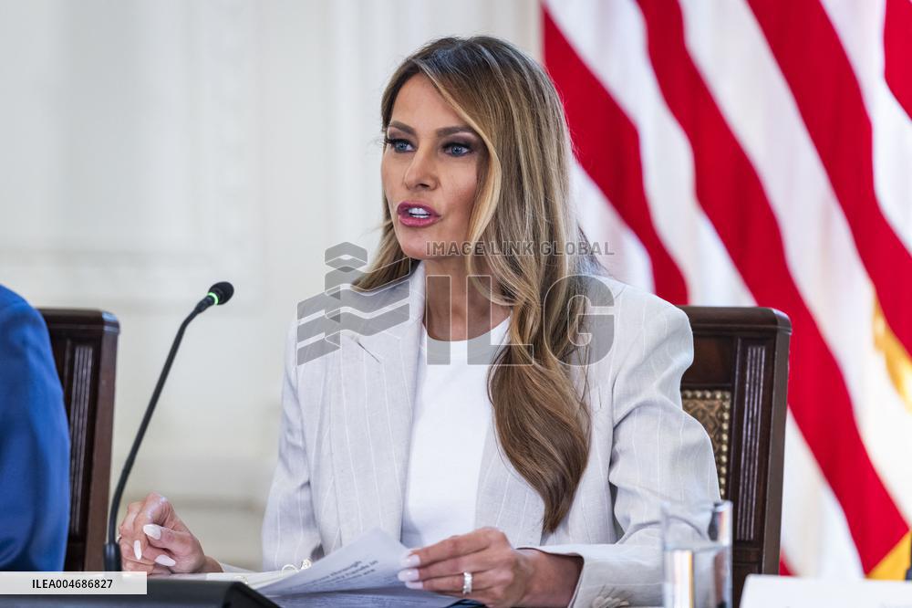 First Lady Melania Trump hosts White House Task Force on AI Education