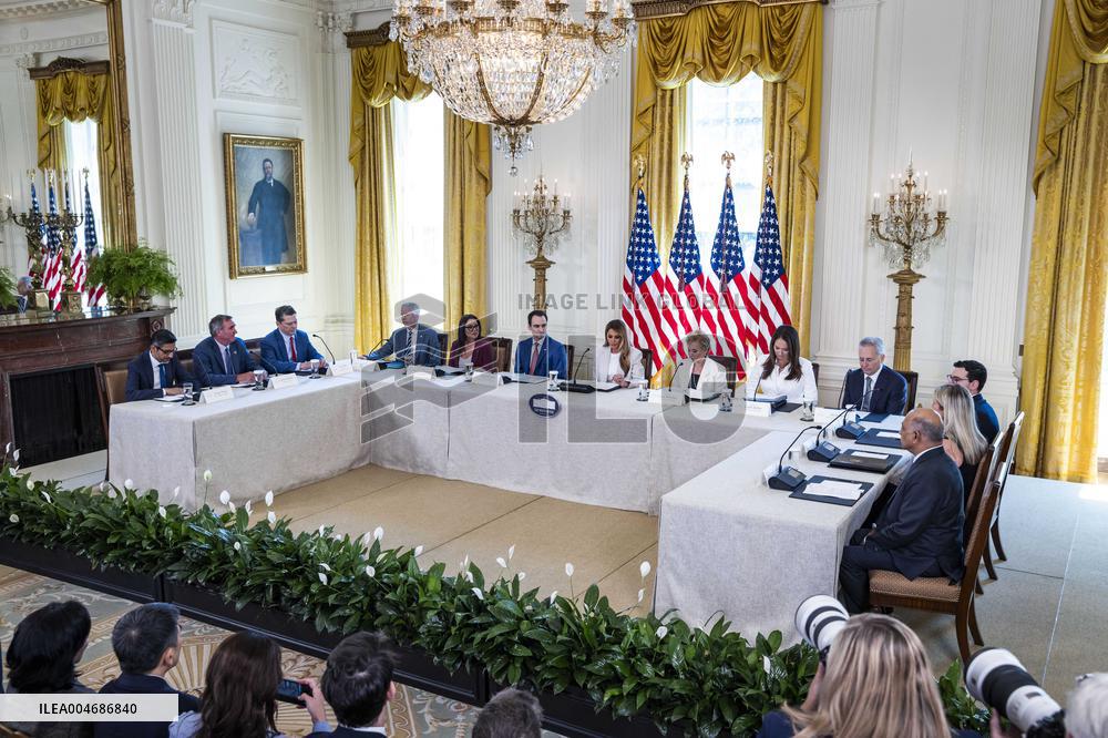 First Lady Melania Trump hosts White House Task Force on AI Education