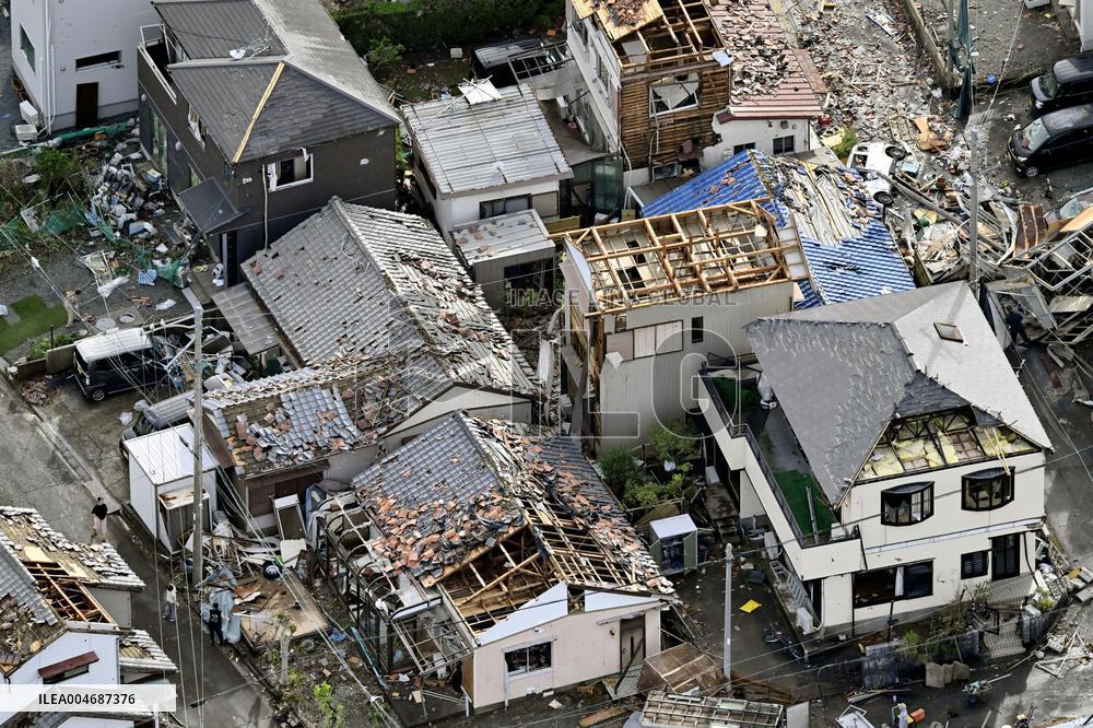 Typhoon in Japan