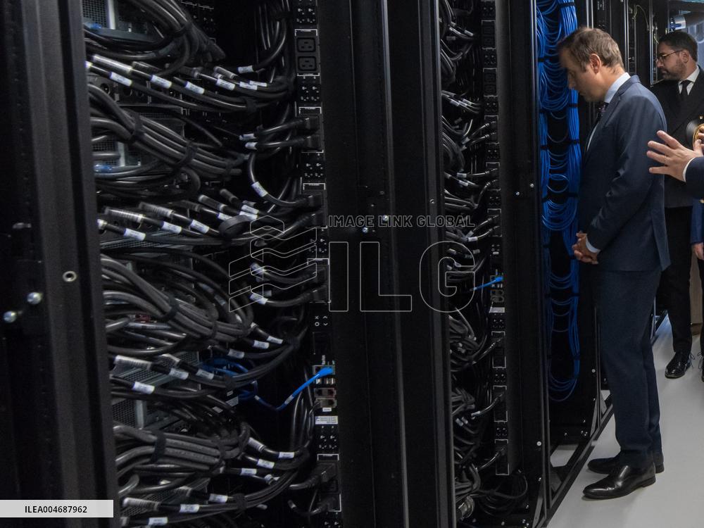 Sébastien Lecornu Inaugurates ASGARD Supercomputer In Suresnes - France