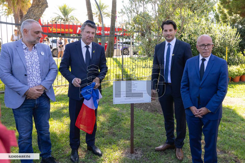 Planting of An Olive Tree in Tribute to Ilan Halimi in Nice - France