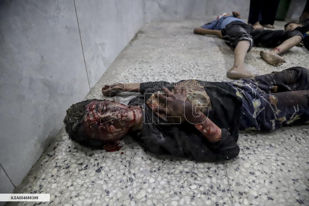 Israeli Airstrike Hits Displaced Persons Tent - Gaza