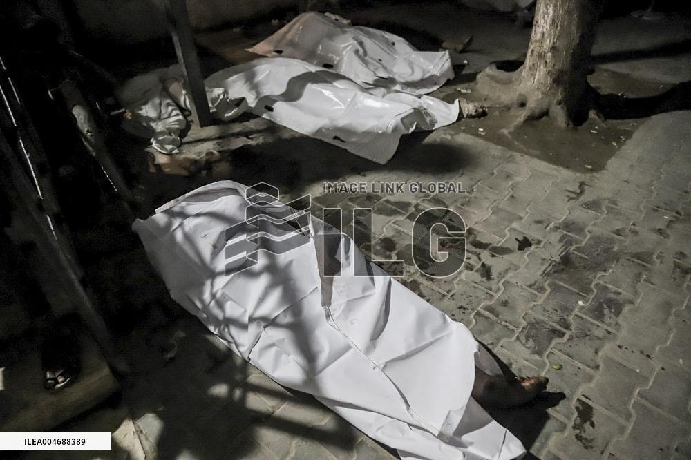 Israeli Airstrike Hits Displaced Persons Tent - Gaza