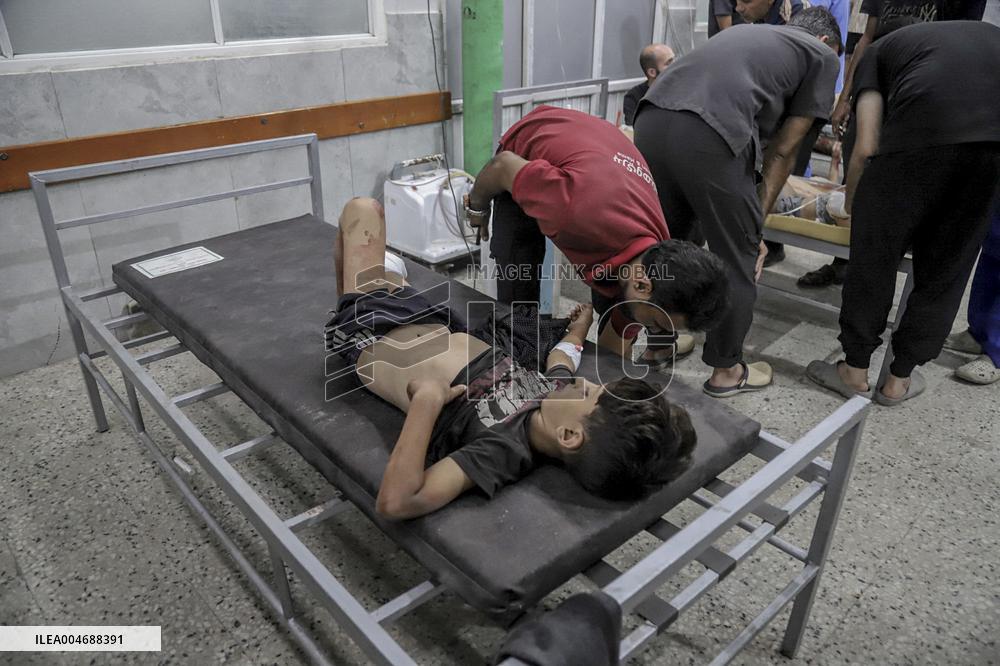 Israeli Airstrike Hits Displaced Persons Tent - Gaza