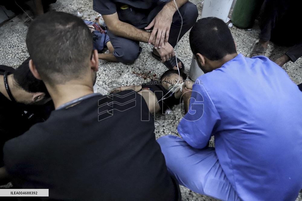 Israeli Airstrike Hits Displaced Persons Tent - Gaza