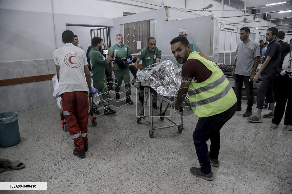 Israeli Airstrike Hits Displaced Persons Tent - Gaza