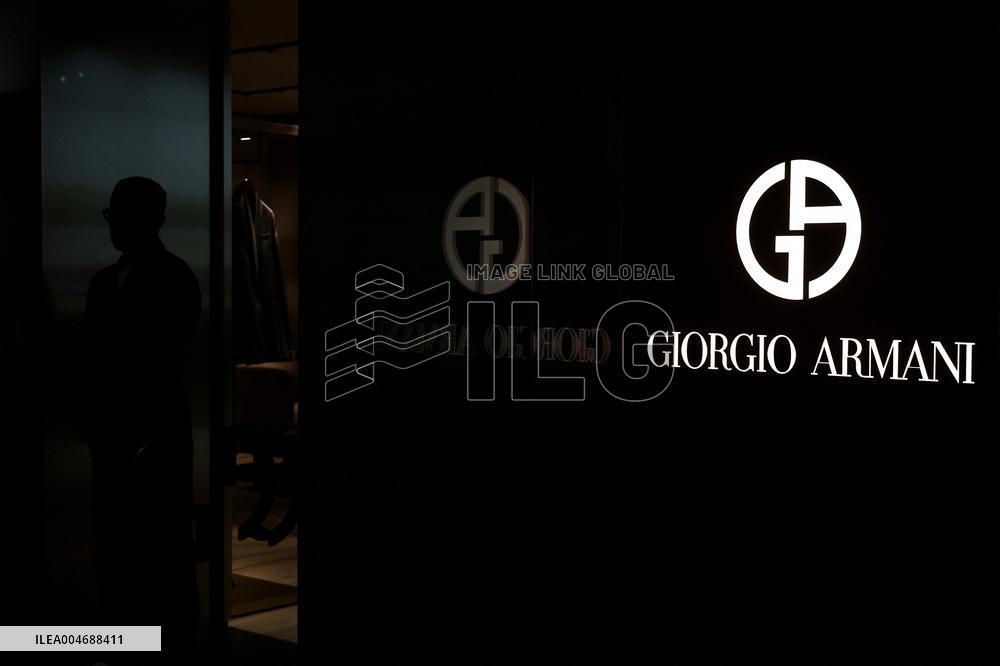 Giorgio Armani's store on Via Condotti