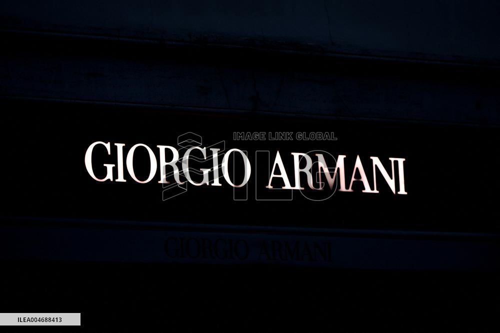 Giorgio Armani's store on Via Condotti