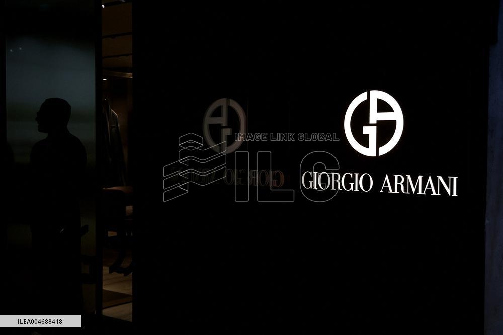 Giorgio Armani's store on Via Condotti