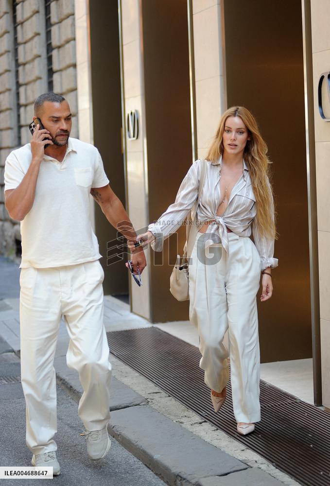 Jesse Williams Was Spotted with His New Girlfriend - Milan