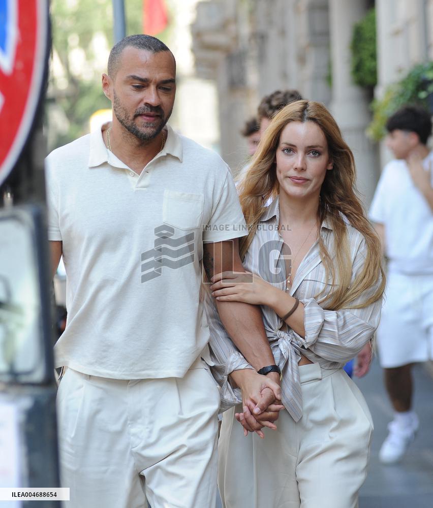 Jesse Williams Was Spotted with His New Girlfriend - Milan