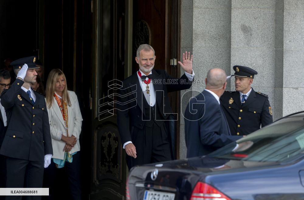 King Felipe VI at Opening of The Judicial Year - Madrid