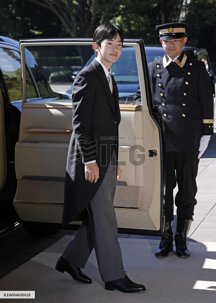 Coming-of-age rites for Japan Prince Hisahito