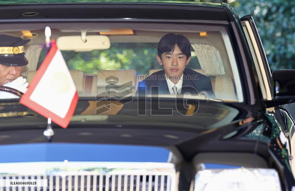 Coming-of-age rites for Japan Prince Hisahito