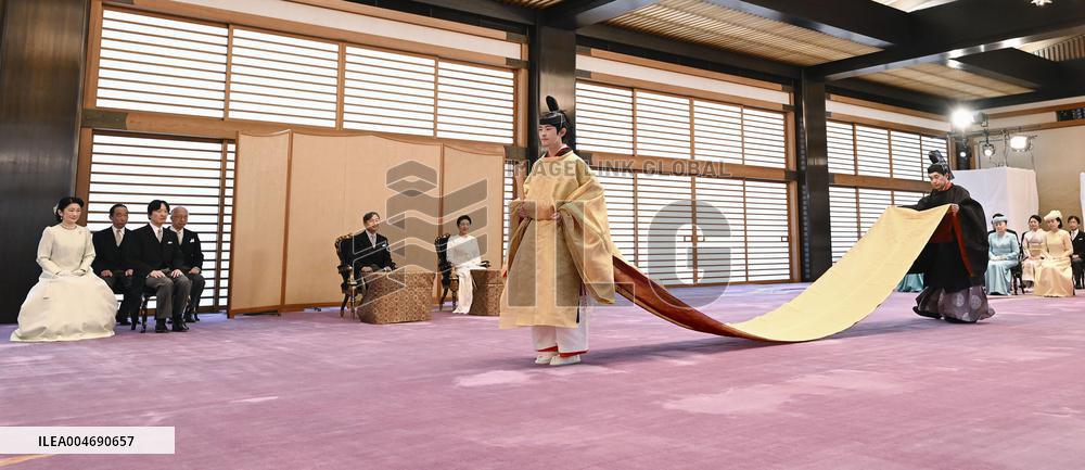Coming-of-age rites for Japan Prince Hisahito