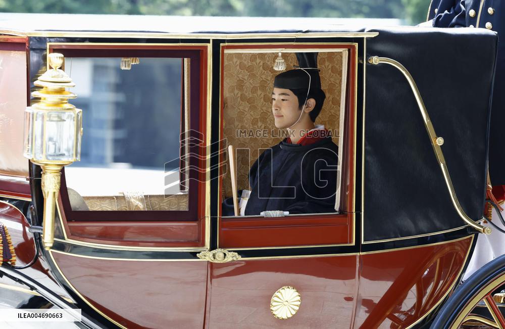Coming-of-age rites for Japan Prince Hisahito