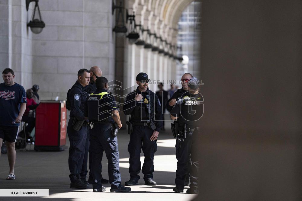 Police Activity at Union Station in Washington, DC