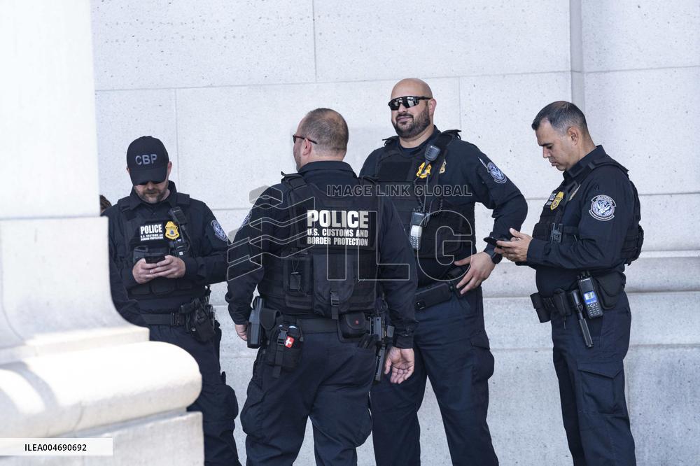 Police Activity at Union Station in Washington, DC