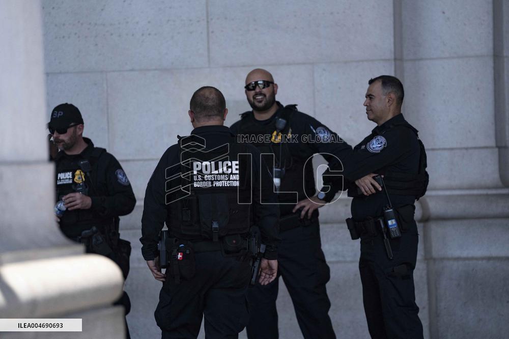 Police Activity at Union Station in Washington, DC