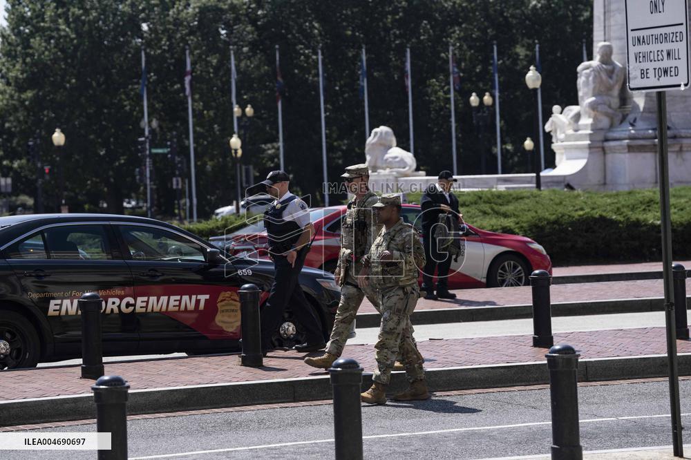 Police Activity at Union Station in Washington, DC