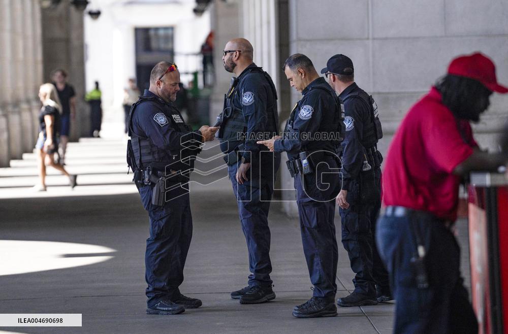 Police Activity at Union Station in Washington, DC