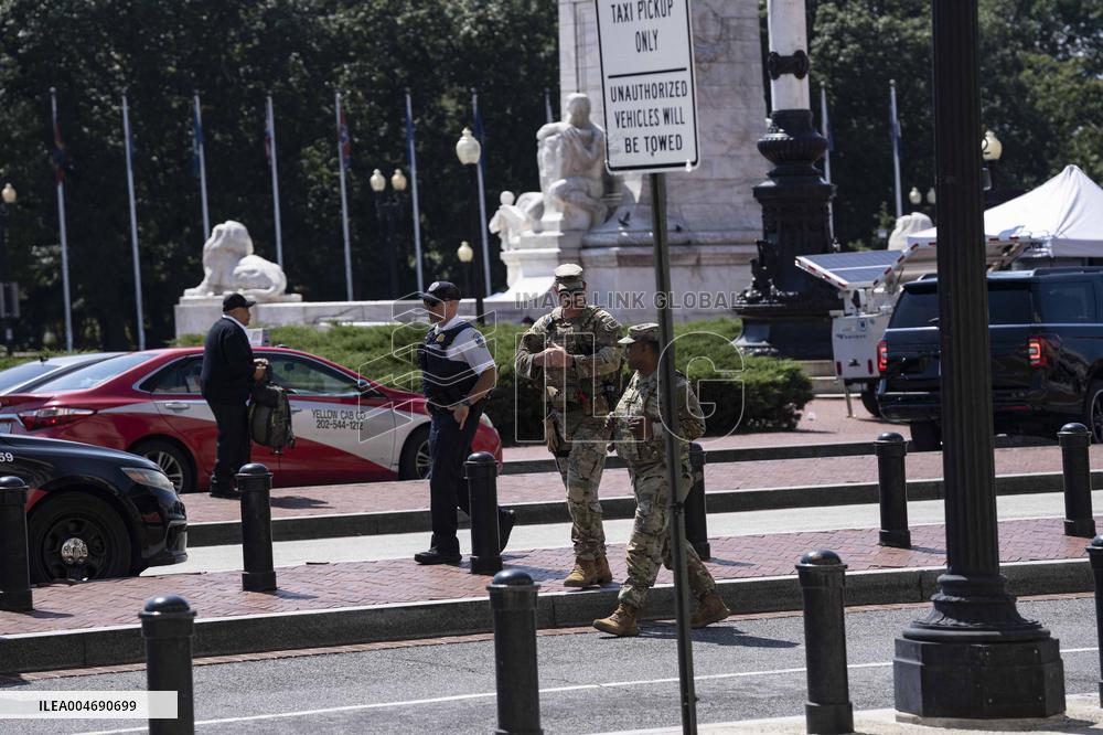 Police Activity at Union Station in Washington, DC