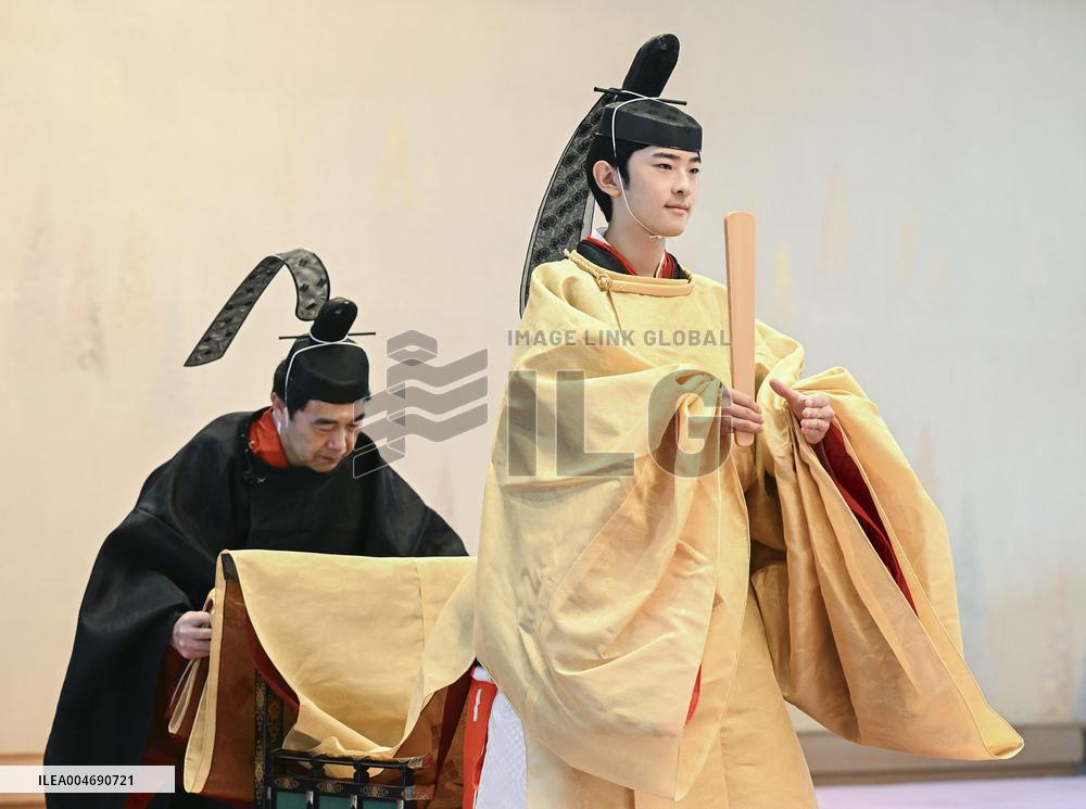 Coming-of-age rites for Japan Prince Hisahito