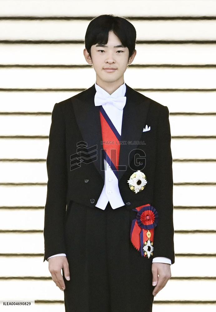 Coming-of-age rites for Japan Prince Hisahito