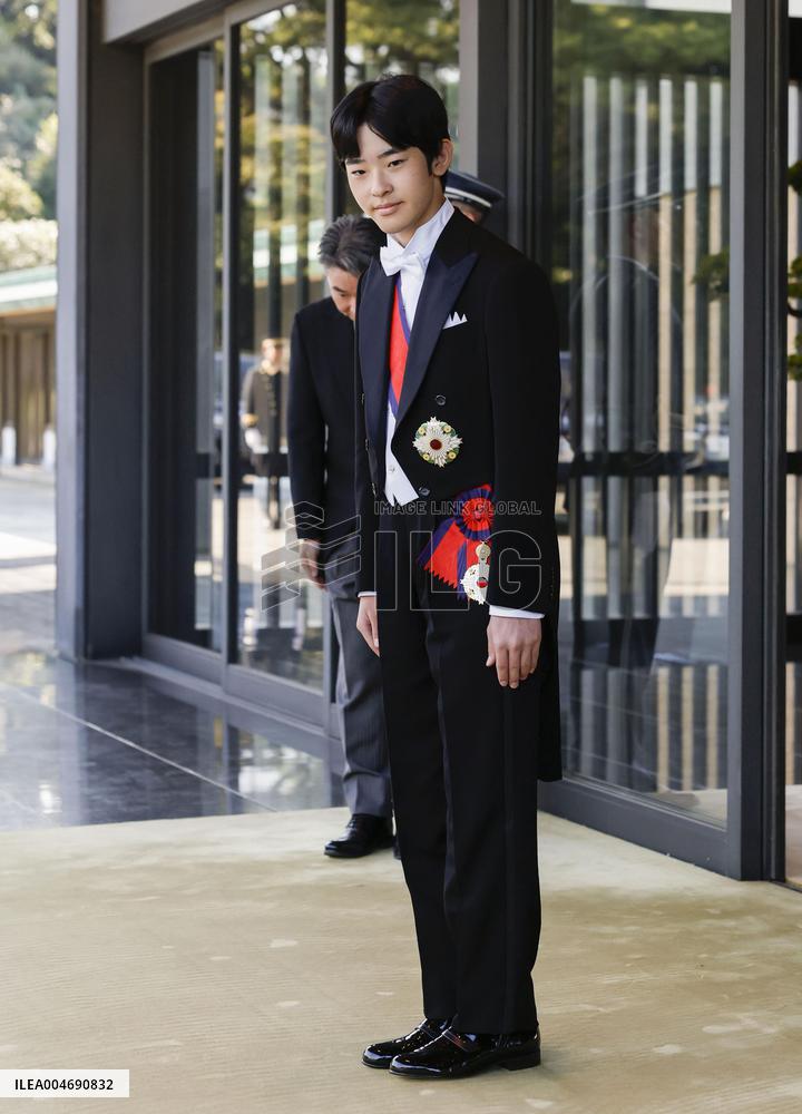 Coming-of-age rites for Japan Prince Hisahito