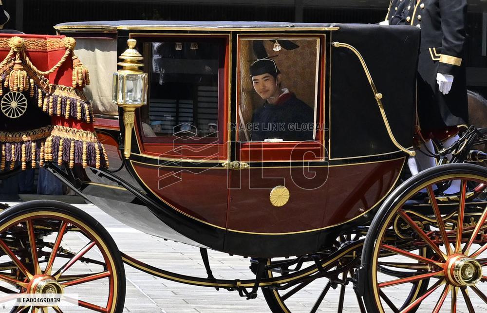 Coming-of-age rites for Japan Prince Hisahito